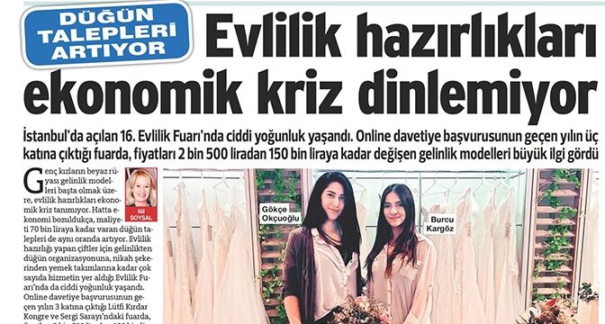 Economic Crisis is not Applicable to Wedding Preparations